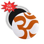 Hindu Om Symbol (Chocolate Brown) 2.25  Magnets (100 pack) 