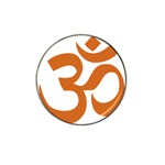 Hindu Om Symbol (Chocolate Brown) Hat Clip Ball Marker (4 pack)