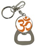 Hindu Om Symbol (Chocolate Brown) Button Necklaces
