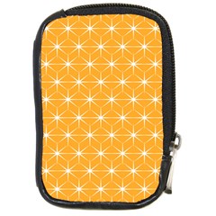 Yellow Stars Iso Line White Compact Camera Cases