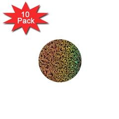 Crystals Rainbow 1  Mini Buttons (10 Pack)  by Mariart