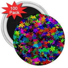Flowersfloral Star Rainbow 3  Magnets (100 Pack)