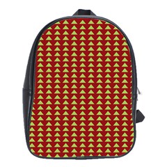 Hawthorn Sharkstooth Triangle Green Red School Bags(large) 
