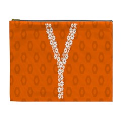 Iron Orange Y Combinator Gears Cosmetic Bag (xl) by Mariart