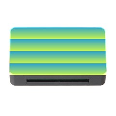 Line Horizontal Green Blue Yellow Light Wave Chevron Memory Card Reader With Cf by Mariart
