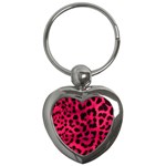 Leopard Skin Key Chains (Heart) 