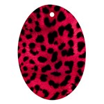 Leopard Skin Oval Ornament (Two Sides)