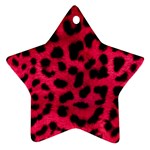 Leopard Skin Star Ornament (Two Sides)