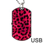 Leopard Skin Dog Tag USB Flash (Two Sides)