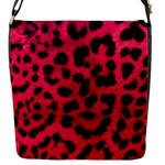 Leopard Skin Flap Messenger Bag (S)