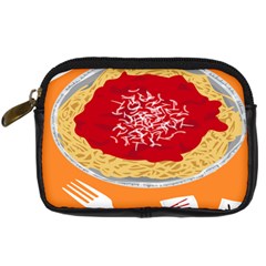 Instant Noodles Mie Sauce Tomato Red Orange Knife Fox Food Pasta Digital Camera Cases by Mariart