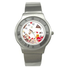 Chocopa Panda Stainless Steel Watch by Nexatart