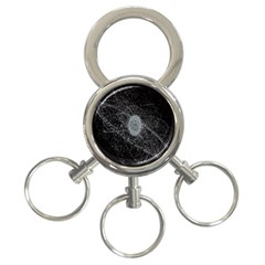 Space X Circle Line Black 3-ring Key Chains