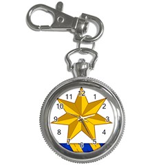 Star Yellow Blue Key Chain Watches