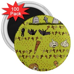 Horror Vampire Kawaii 3  Magnets (100 Pack) by Nexatart