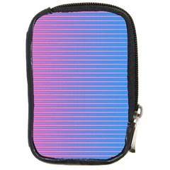 Turquoise Pink Stripe Light Blue Compact Camera Cases