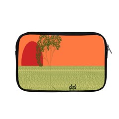 Sunset Orange Green Tree Sun Red Polka Apple Macbook Pro 13  Zipper Case