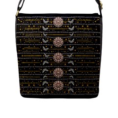 Pearls And Hearts Of Love In Harmony Flap Messenger Bag (l)  by pepitasart
