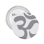 Hindu Om Symbol (Light Gray) 2.25  Buttons