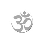 Hindu Om Symbol (Light Gray) Golf Ball Marker (10 pack)