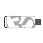 Hindu Om Symbol (Light Gray) Portable USB Flash (Two Sides)
