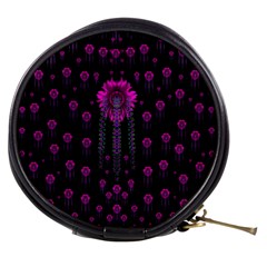 Wonderful Jungle Flowers In The Dark Mini Makeup Bags by pepitasart