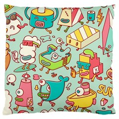 Summer Up Pattern Large Cushion Case (two Sides) by Nexatart
