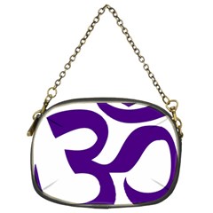 Hindu Om Symbol (purple) Chain Purses (two Sides)  by abbeyz71