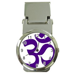 Hindu Om Symbol (purple) Money Clip Watches by abbeyz71