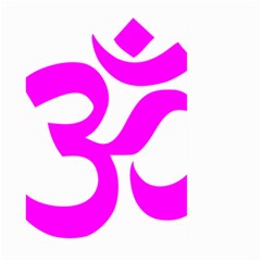 Hindu Om Symbol (magenta) Large Garden Flag (two Sides)