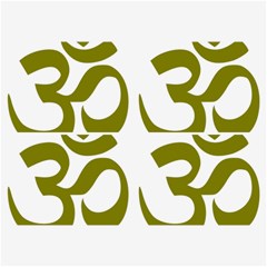 Hindi Om Symbol (olive) Belt Buckles
