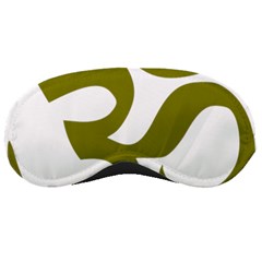 Hindi Om Symbol (olive) Sleeping Masks