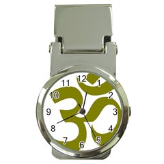 Hindu Om Symbol (olive) Money Clip Watches by abbeyz71