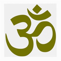 Hindu Om Symbol (olive) Medium Glasses Cloth (2-side)