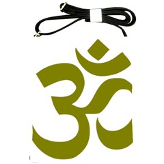 Hindu Om Symbol (olive) Shoulder Sling Bags