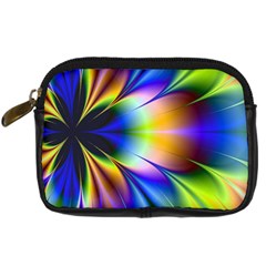 Bright Flower Fractal Star Floral Rainbow Digital Camera Cases by Mariart