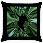 Hole Space Silver Black Throw Pillow Case (Black) Front