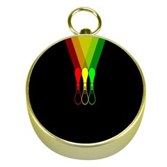 Lamp Colors Green Yellow Red Black Gold Compasses by Mariart
