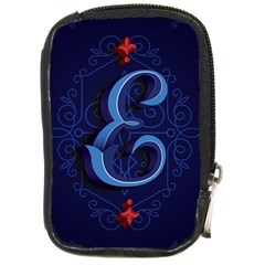 Marquis Love Dope Lettering Blue Red Alphabet E Compact Camera Cases