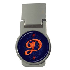 Marquis Love Dope Lettering Blue Red Orange Alphabet P Money Clips (round)  by Mariart
