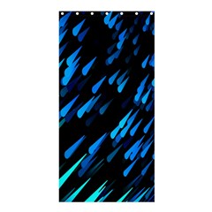 Meteor Rain Water Blue Sky Black Green Shower Curtain 36  X 72  (stall)  by Mariart
