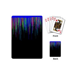 Rain Color Paint Rainbow Playing Cards (mini)  by Mariart