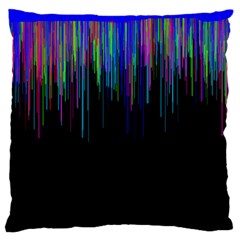 Rain Color Paint Rainbow Large Flano Cushion Case (two Sides) by Mariart