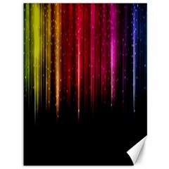 Rain Color Rainbow Line Light Green Red Blue Gold Canvas 36  X 48   by Mariart