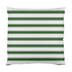 Plaid Line Green Line Horizontal Standard Cushion Case (one Side)