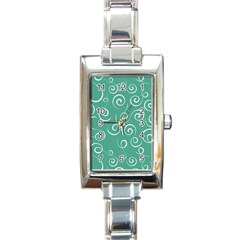 Pattern Rectangle Italian Charm Watch by ValentinaDesign