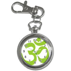 Hindu Om Symbol (lime Green) Key Chain Watches by abbeyz71