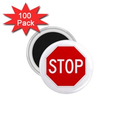 Stop Sign 1 75  Magnets (100 Pack)  by Valentinaart