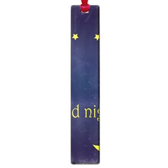 Star Moon Good Night Blue Sky Yellow Light Large Book Marks by Mariart
