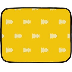 Waveform Disco Wahlin Retina White Yellow Fleece Blanket (mini)